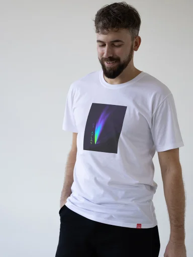 ASTRO Pánské tričko AGEN bílé Kometa