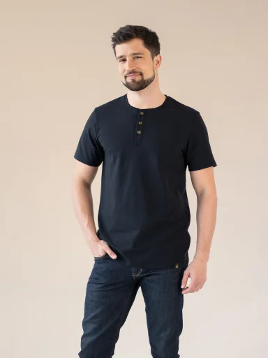ERMONT Pánské tričko černé XL