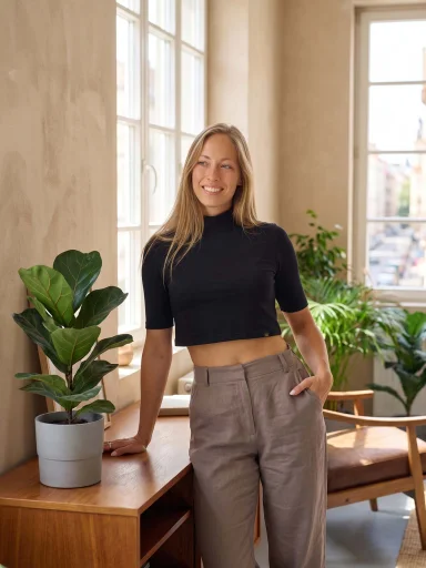 LUCCA Dámský crop top černý 34