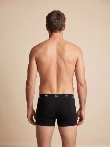 PUNO Výhodná sada 6 pánských boxerek černé 5 + 1 XL