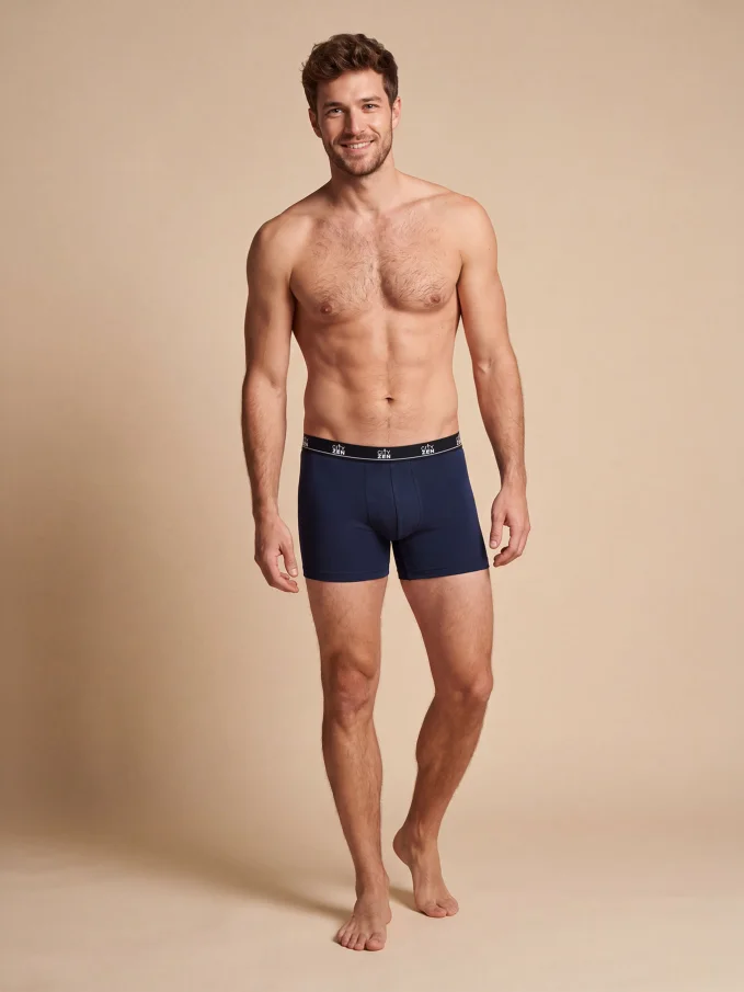 DOMINGO Pánské merino boxerky navy
