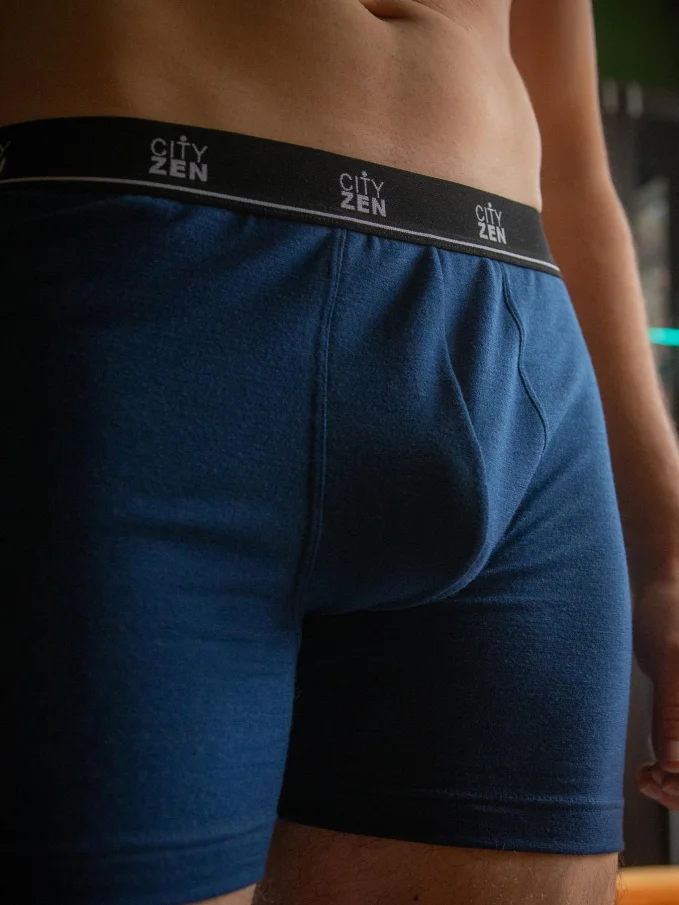 DOMINGO Pánské merino boxerky navy