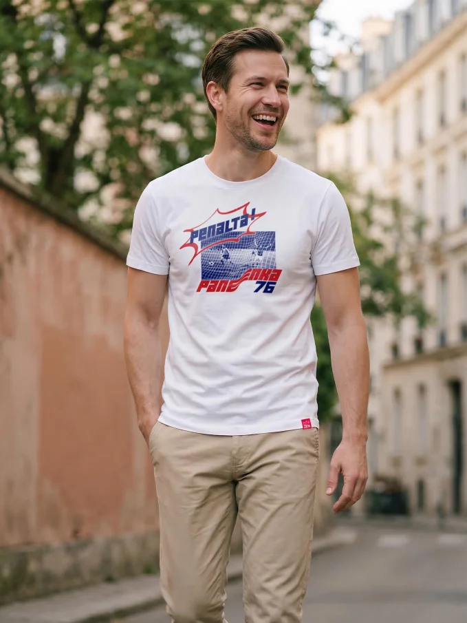 PANENKA Pánské tričko AGEN bílé Penalta