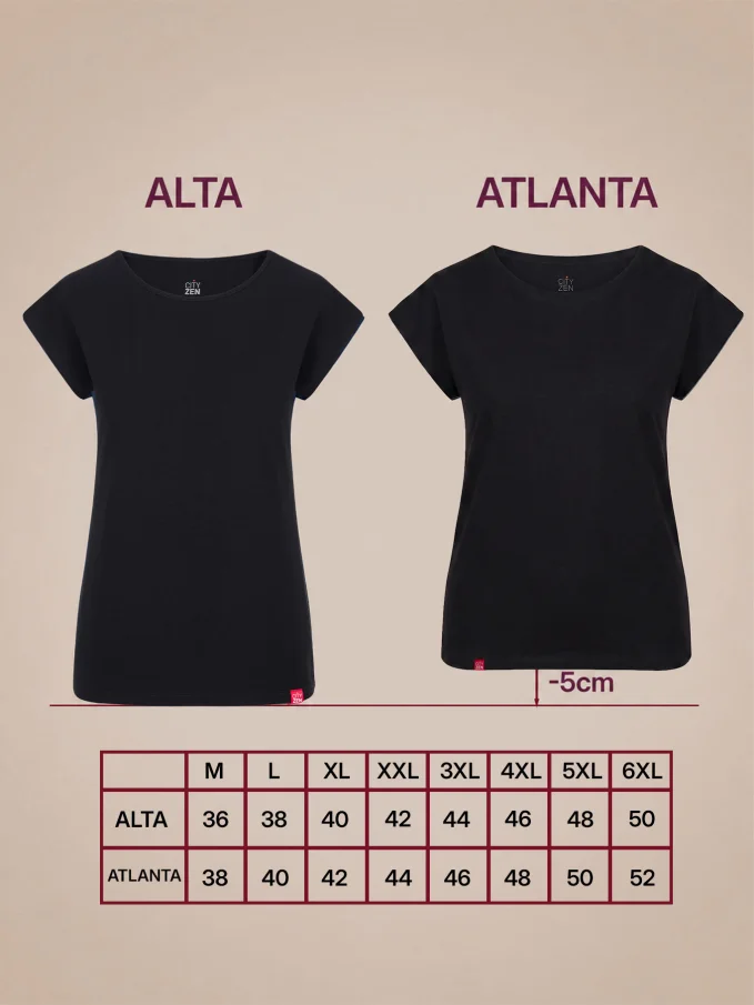 ATLANTA Dámské tričko černé 40