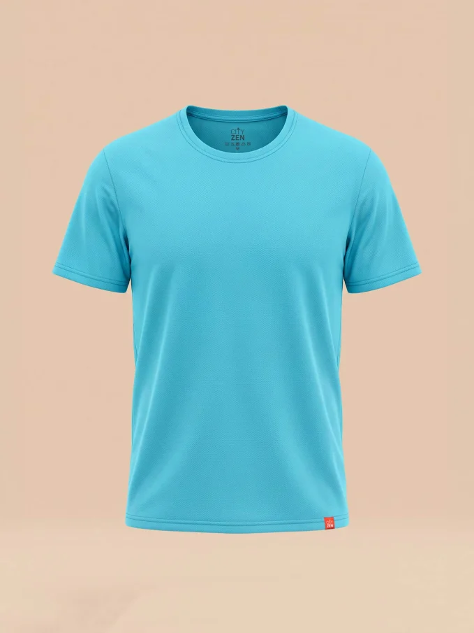 TORINO Pánské tričko azurové 4XL