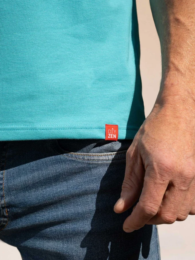 TORINO Pánské tričko azurové 4XL