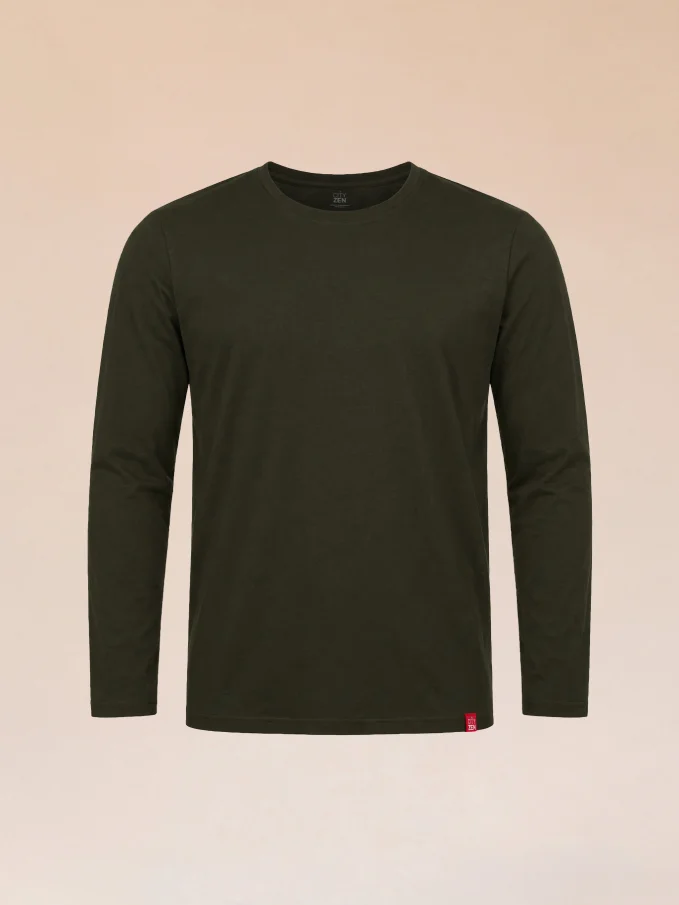 DENVER Pánské tričko dark khaki L