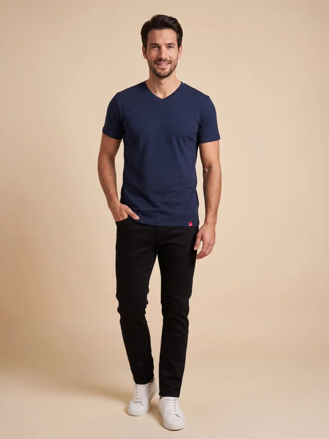 BONDY Pánské tričko navy 6XL