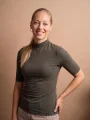 RIGA Dámské tričko dark khaki 38