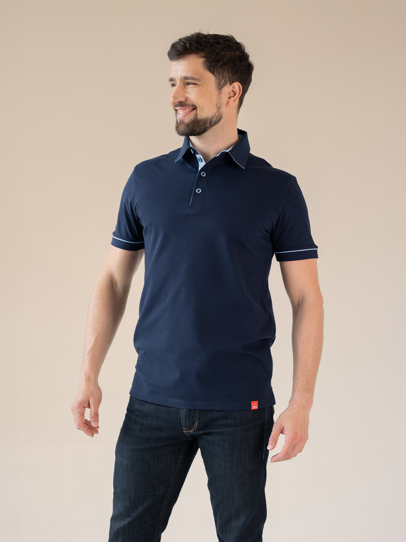 ANTONY – pánská polokošile navy CityZen